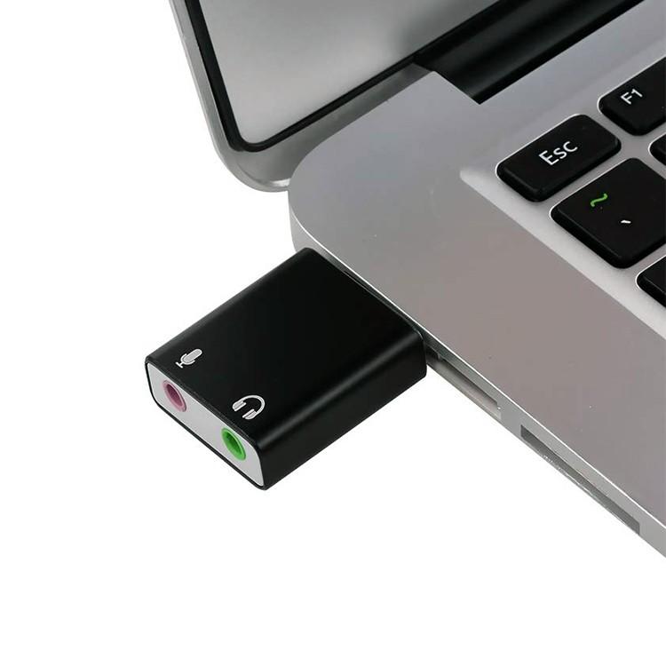 USB外付けサウンドカード USB⇔オーディオ変換アダプタ 3.5mmミニ