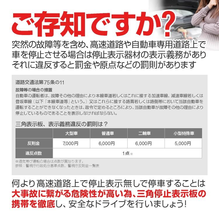 三角停止表示板 三角表示板 収納ケース付き 三角反射板 警告板 三角停止表示板 三角表示板 収納ケース付き 三角反射板 警告板