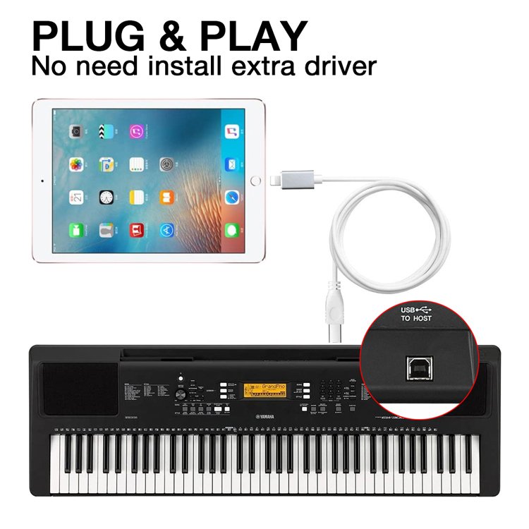 USB MIDI⇔LT8ピン MIDI変換ケーブル 1m USBタイプB 接続ケーブル iPhone/iPadシリーズ゛対応 各種電子楽器の接続に  プラグプレイ 接続簡単 LP-LTMIDI1033 :LP03322:ライフパワーショップ - 通販 - Yahoo!ショッピング