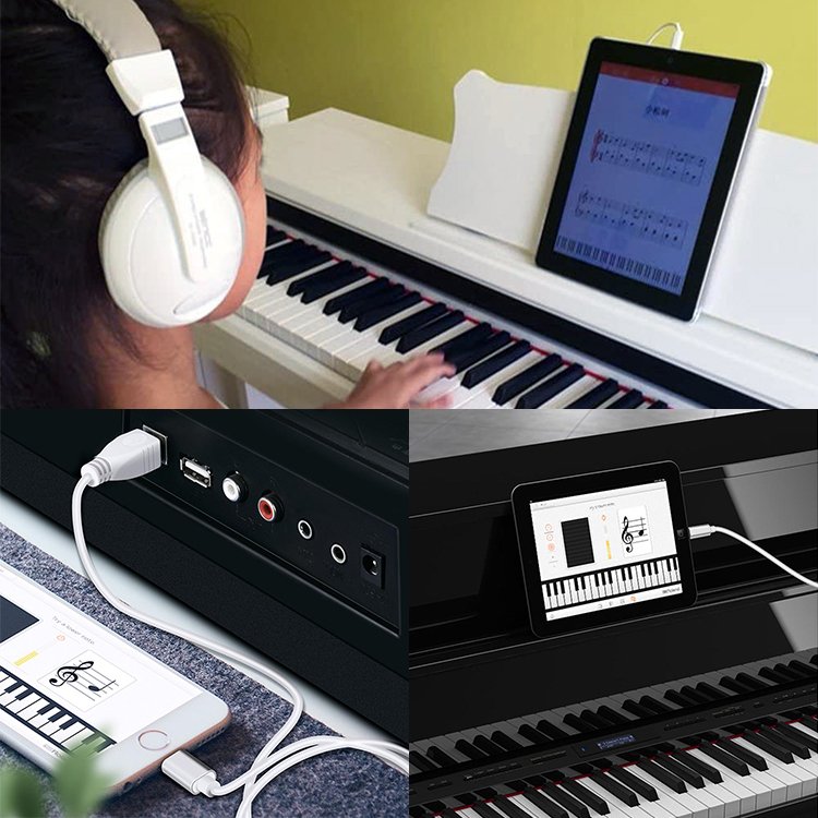 USB MIDI⇔LT8ピン MIDI変換ケーブル 1m USBタイプB 接続ケーブル iPhone/iPadシリーズ゛対応 各種電子楽器の接続に  プラグプレイ 接続簡単 LP-LTMIDI1033 :LP03322:ライフパワーショップ - 通販 - Yahoo!ショッピング