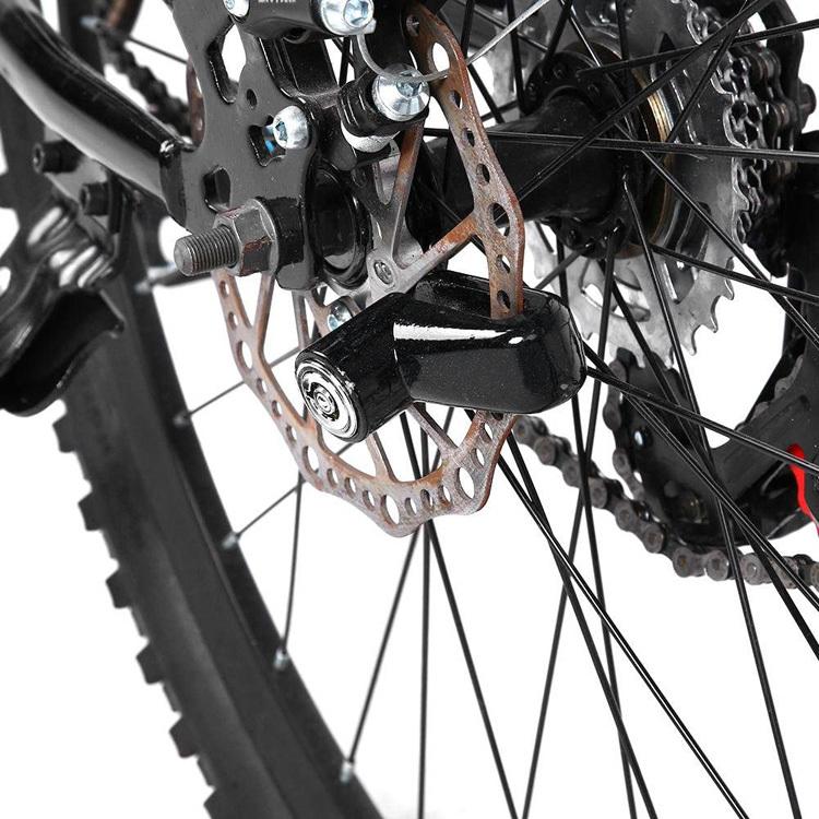バイク/原付用ワイヤー付きディスクロック バイクセキュリティ