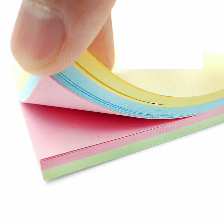 付箋（ふせん）5冊セット ブロックメモ用紙 76×76mm 付箋（ふせん