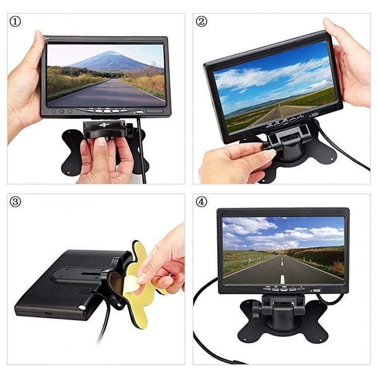 バックカメラモニターセット 7インチオンダッシュモニター1080P 車載モニターバックカメラセット 7インチオンダッシュモニター + 粘着