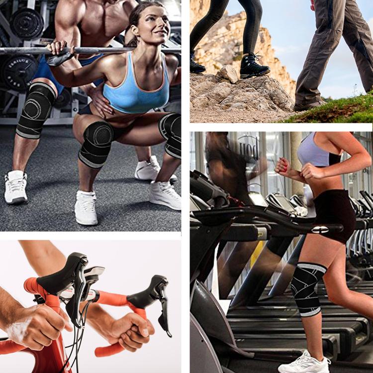 膝サポーター クロスベルト採用 膝プロテクター 男女兼用 M/Lサイズ