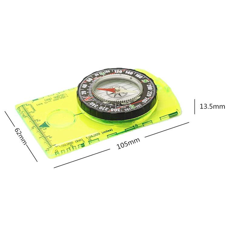 コンパスデータ 縮尺目盛付きコンパス ベースプレートコンパス 方位磁石 登山