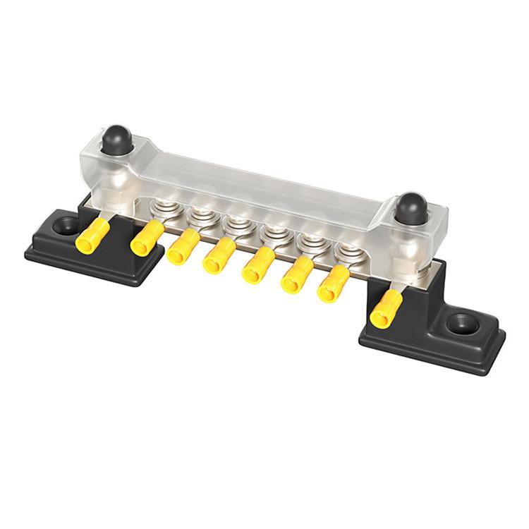 6端子1列 バスバー カバー付き 6ターミナルバスバー 単列 6端子1列 バスバー カバー付き 6ターミナルバスバー 単列
