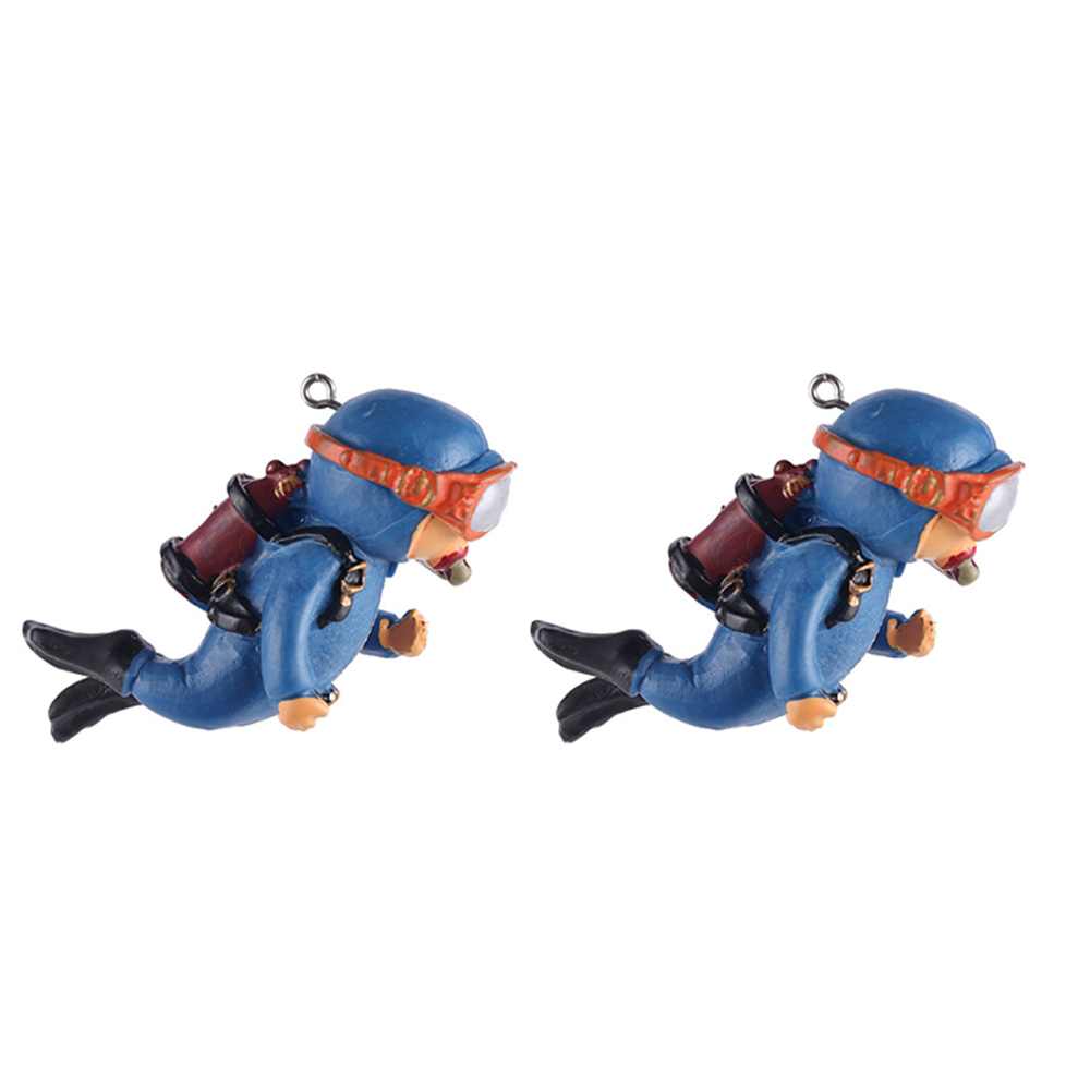 水槽装飾ダイバー2個 装飾 潜水夫 オーナメント アクアリウム 水槽