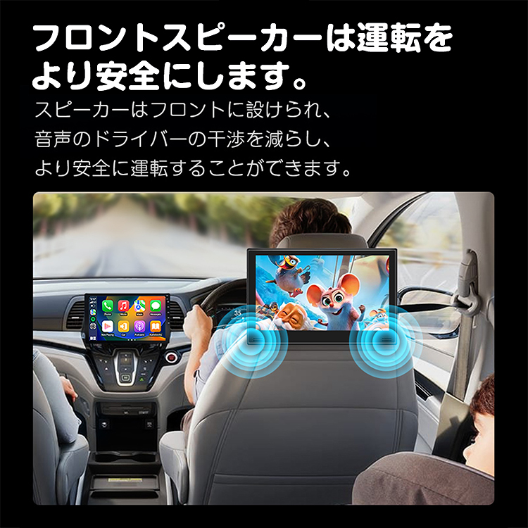 ヘッドレストモニター 11.6インチ大画面 後部座席モニター DVD