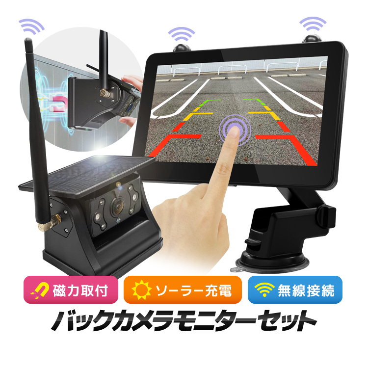 車載デジタル無線ソーラーカメラセット 12-24V車対応 ドラレコ機能
