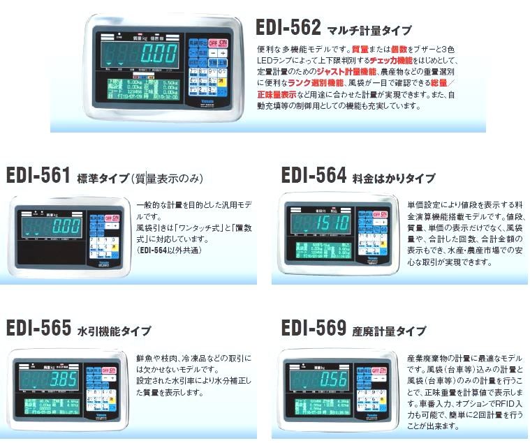 お金を節約 大和製衡 超薄形デジタル台はかり EDI-564 （秤量：600kg