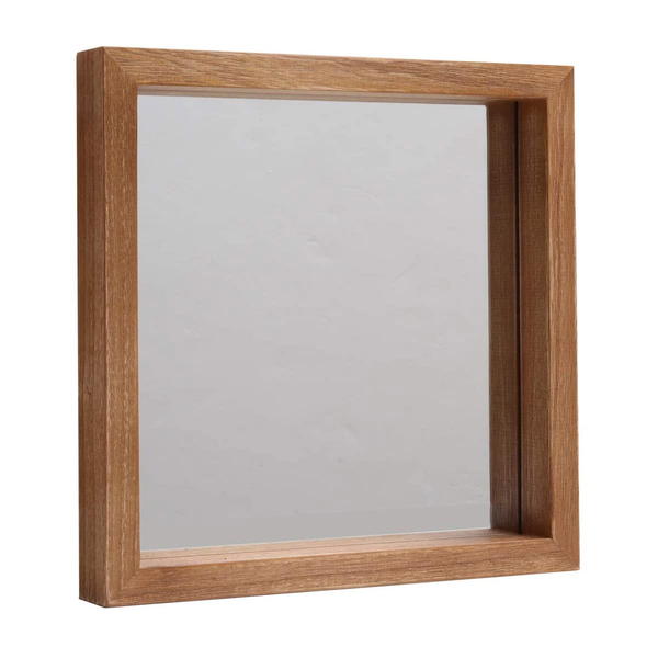 ミラー 壁掛けミラー 鏡 壁掛け おしゃれ 木製 幅30 ボックス 北欧 軽量 アンティーク 正方形...