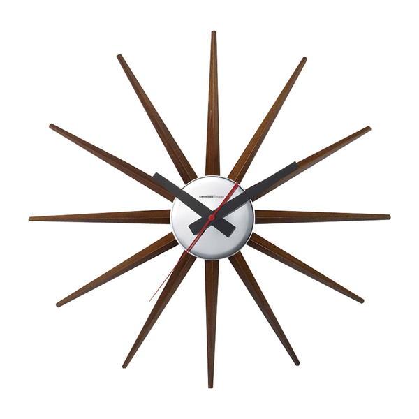 掛け時計 アトラス 2クロック おしゃれ 北欧 壁掛け時計 スイーブムーブメント 木製 インダストリ...