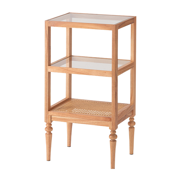木製 モザイクガラス 3段ラック サイドテーブル サイドラック 送料 無料Furniture / Interior - 木製 モザイクガラス 3段