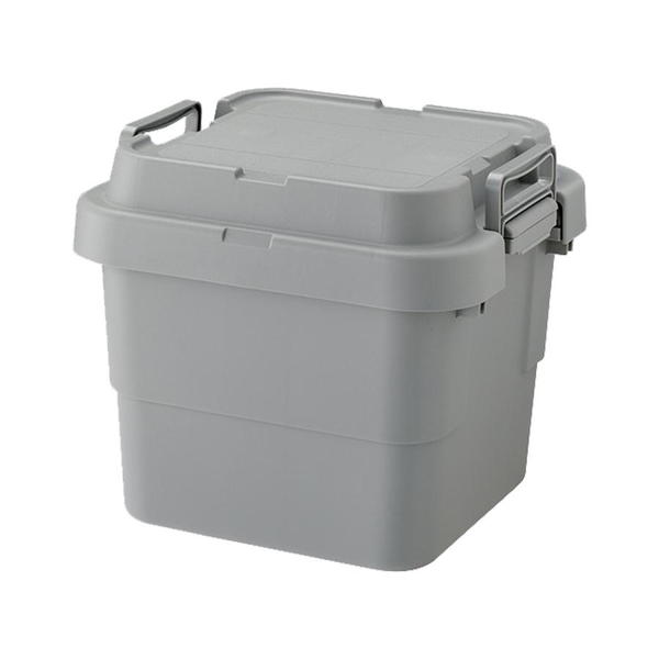 東谷 収納ボックス トランクカーゴS蓋 30L グレー カーキ