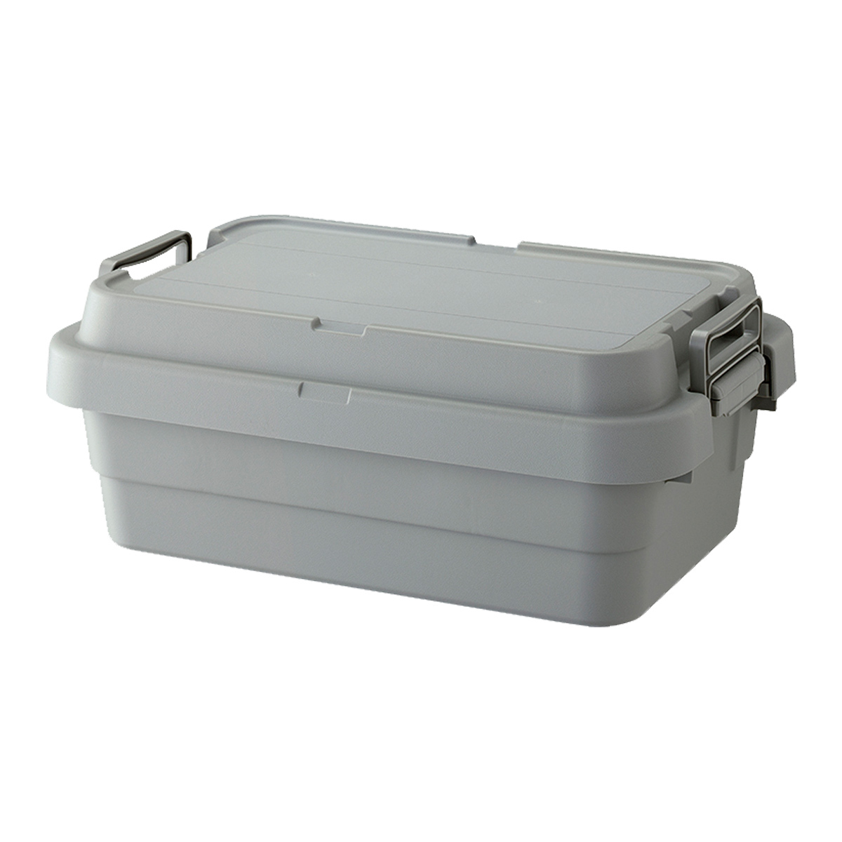 東谷 収納ボックス トランクカーゴS蓋 30L ロータイプ グレー