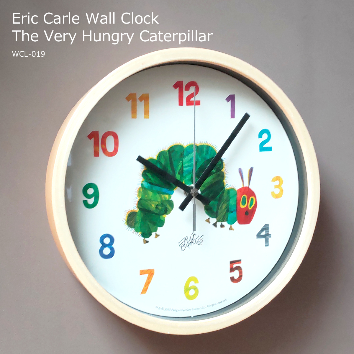 掛け時計 壁掛け時計 エリック・カール ウォールクロック はら 