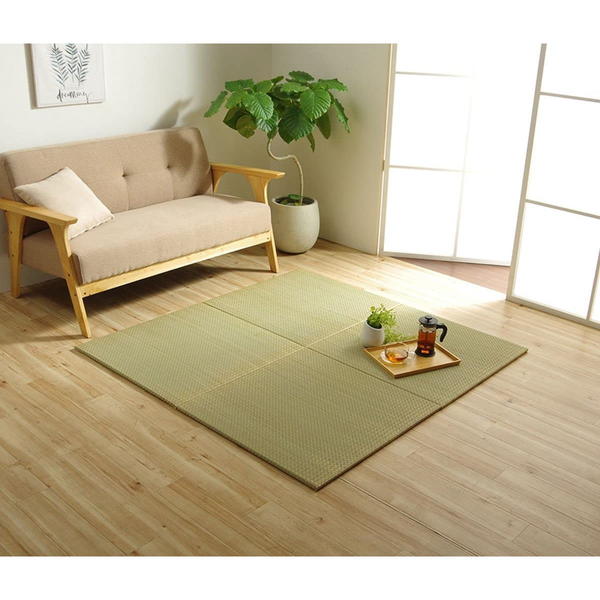 置き畳 い草 4枚 日本製 70×70cm 厚み1.5cm 国産 簡単設置 和室 3層