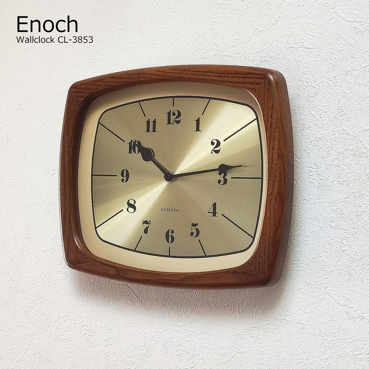 壁掛け時計 おしゃれ 時計 壁掛け 北欧 掛け時計 イーノク Enoch CL 
