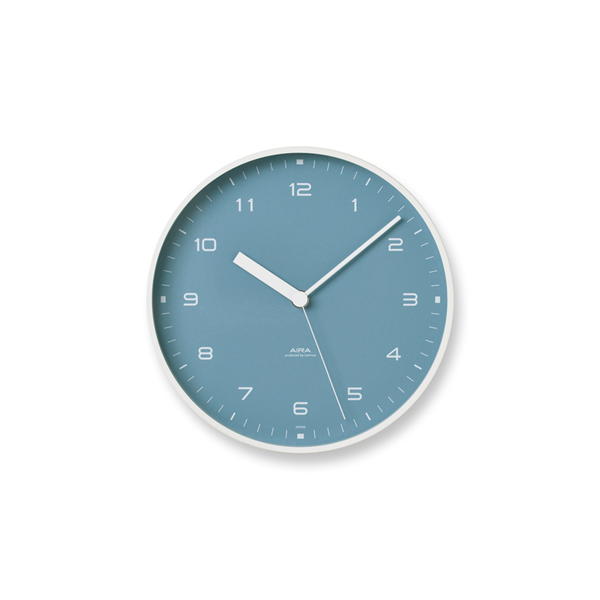 壁掛け時計 おしゃれ 時計 壁掛け 北欧 オシャレ AIRA アイラ 掛時計 シンプル LC18-03 青 ブルー 静音 新生活｜lifestyle-funfun｜02