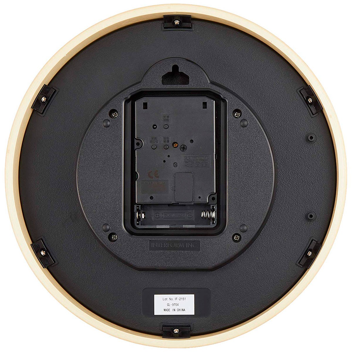 INTERFORM（インターフォルム） 壁掛け時計 電波 おしゃれ 電波時計