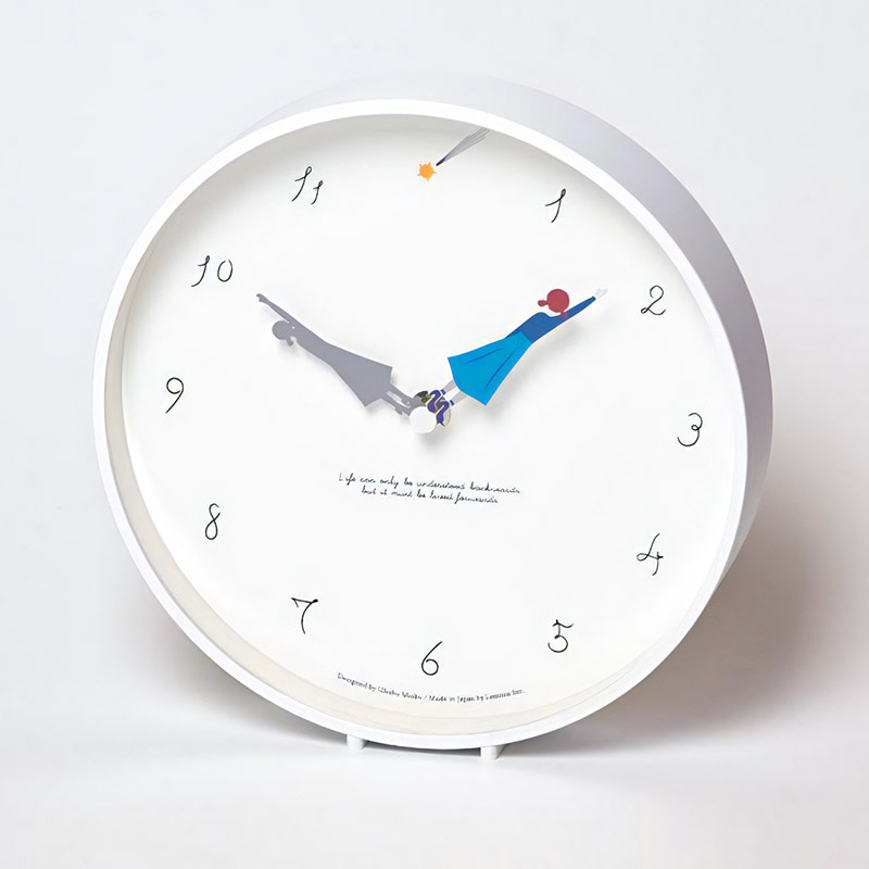 掛け時計 おしゃれ 時計 壁掛け時計 かわいい 掛け置き兼用 Herstory ハーストーリー 北欧...