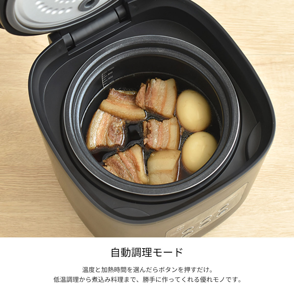 糖質カット炊飯器 炊飯器 糖質カット 自動調理 2.5合 炊飯器 サラダ