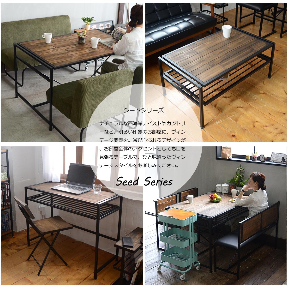 新品・送料無料】木製折りたたみデスク＆チェア BR/NA 折りたたみ