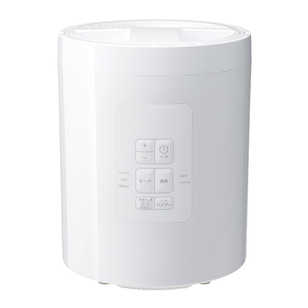 THREEUP スチーム式加湿器 ポット型 2L おしゃれ 上部給水 大