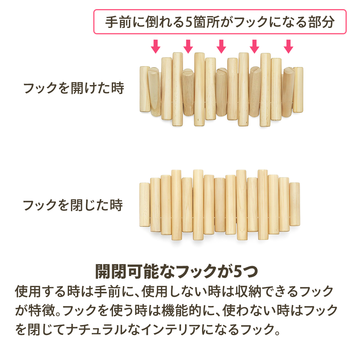 Umbra ウォールハンガー ハンガーフック 5連 ピケットフック5 Umbra ウォールハンガー ハンガーフック 5連 ピケットフック5