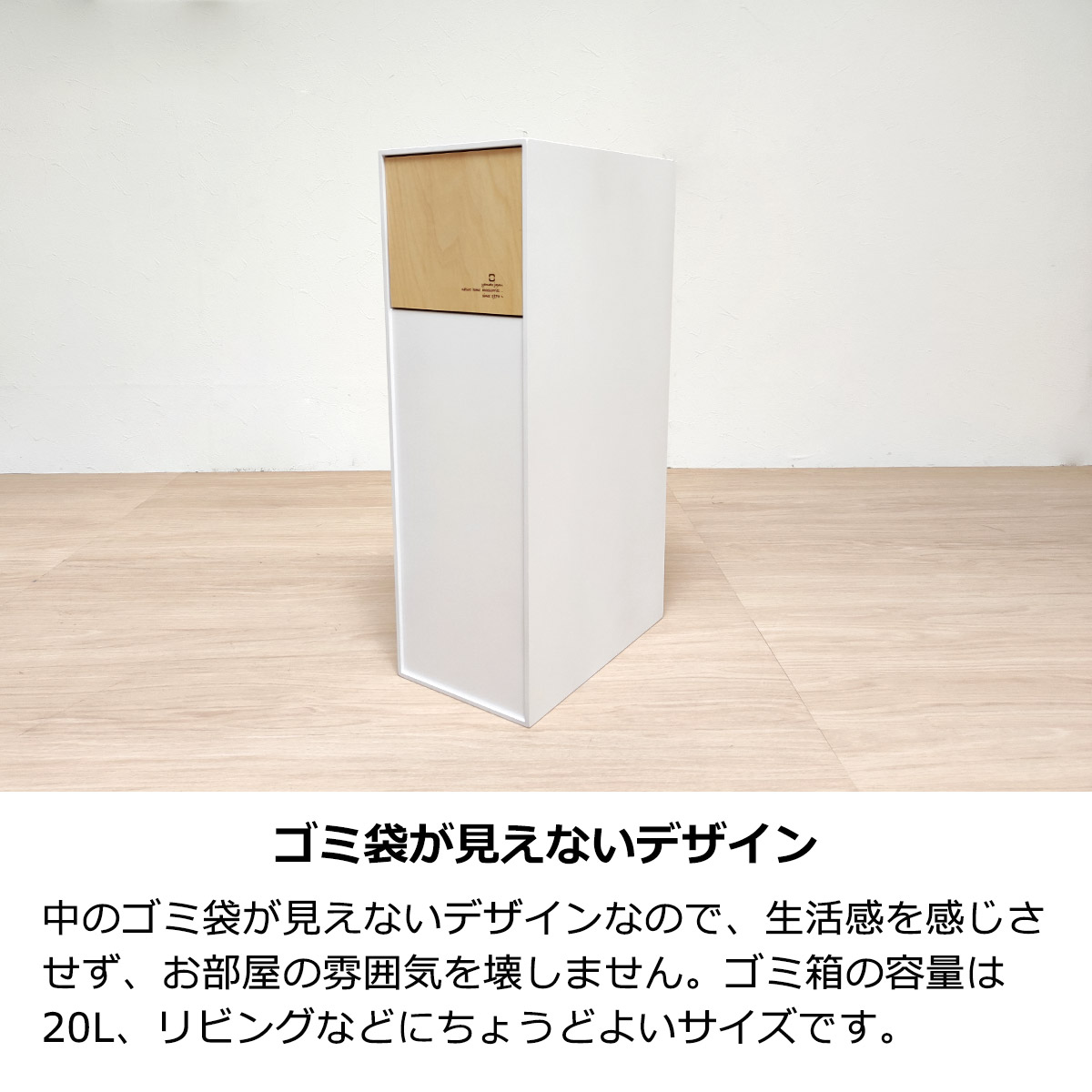 ゴミ箱 20L ダストボックス スリム 扉付き 蓋付き フタ付き おしゃれ