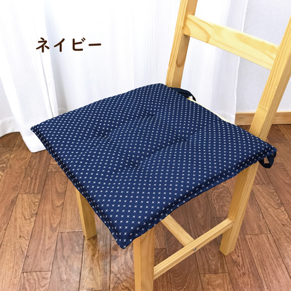 ピンパネル風椅子シートクッション4枚セット