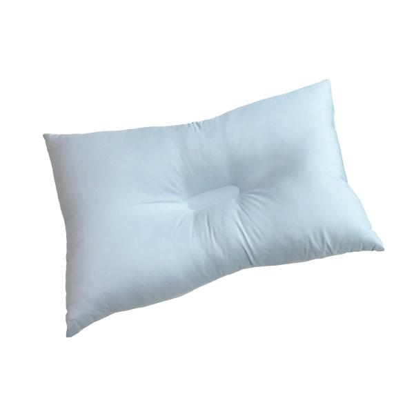 洗える枕カバー付き 低反発枕 安眠 いびき 頚椎ケア ストレッチ 横向き 灰色p