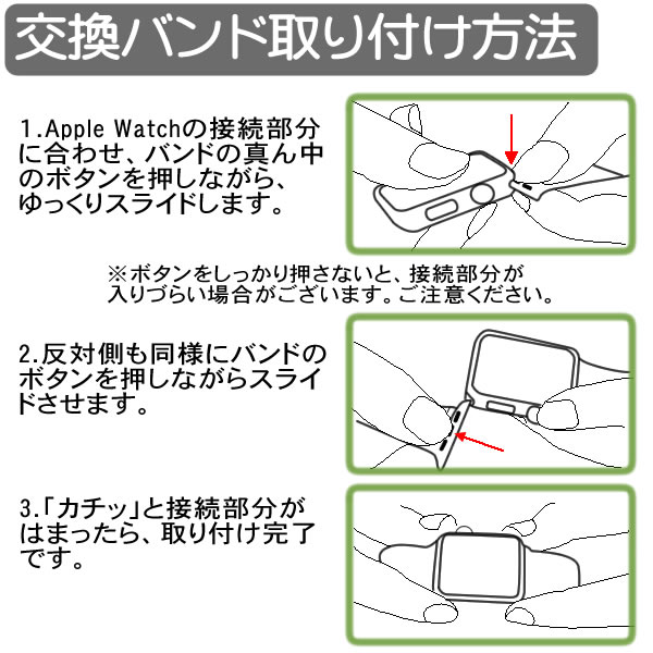 交換バンド取り付け方法