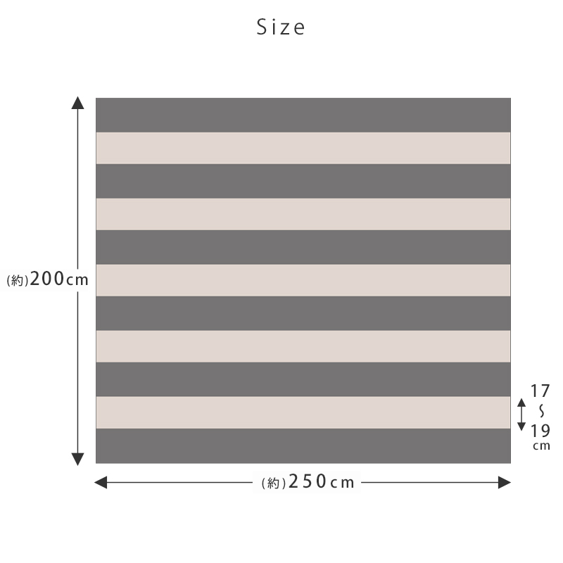 マルチカバー フリークロス 200×250cm ベッド ソファ 北欧 おしゃれ 長方形 ジャガード織 マット 目隠し ストライプ 韓国｜lifetime｜14