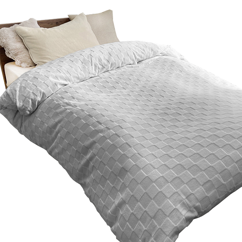 掛け布団カバー 暖かい シングル あったか フランネル カービング 布団