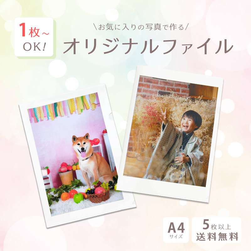 オリジナル ファイル オーダーメイド 1枚から クリアファイル オーダー