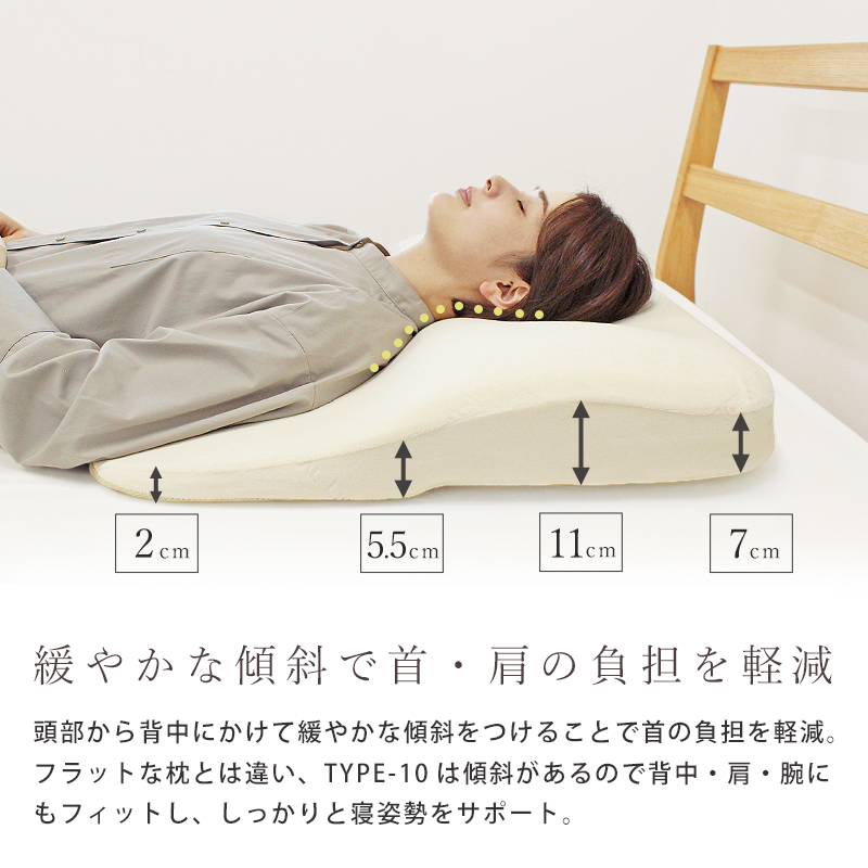 低反発の大きめ枕（肩まであるタイプ） - 床ずれ防止用品
