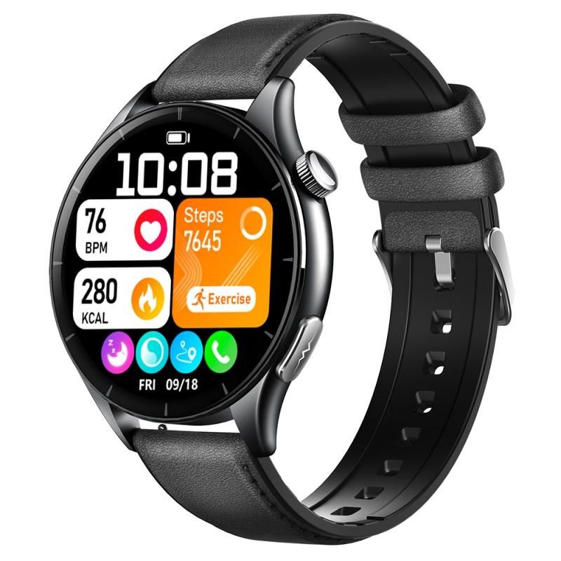 2025新登場! スマートウォッチ 健康- ECG心電図 血液成分 マイクロ検診 bluetooth5.3通話 体温 HRV 心拍数 血中酸素 音楽制御 血圧 気分検測 睡眠監視 歩数計の画像