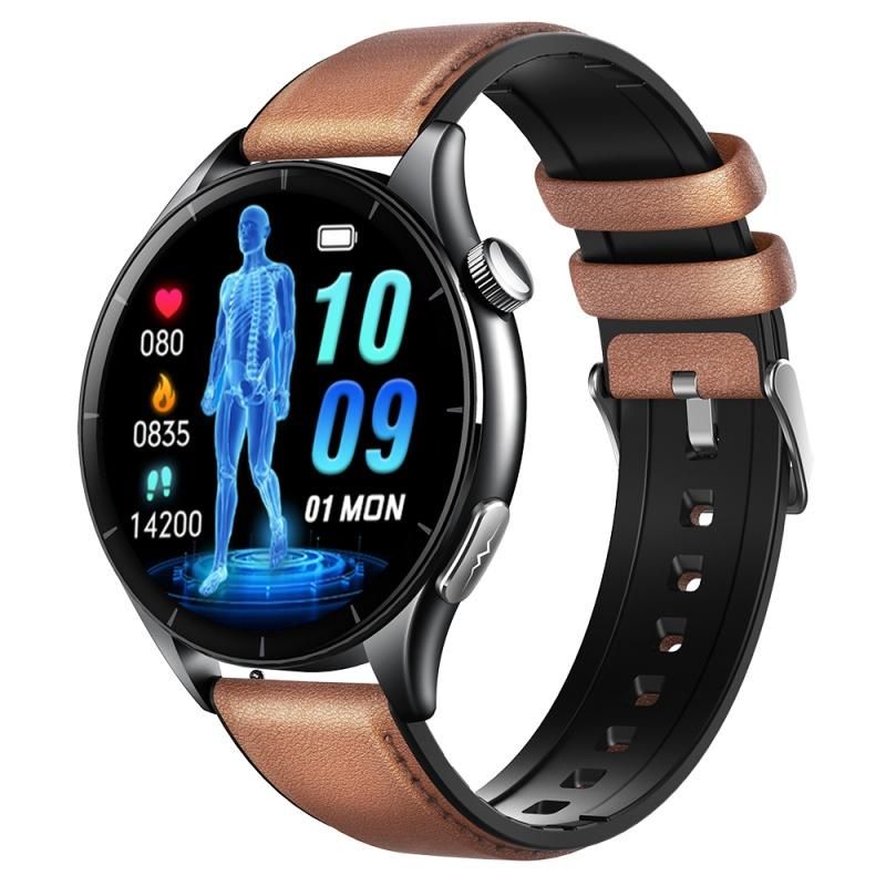 2025新登場! スマートウォッチ 健康- ECG心電図 血液成分 マイクロ検診 bluetooth5.3通話 体温 HRV 心拍数 血中酸素 音楽制御 血圧 気分検測 睡眠監視 歩数計の画像
