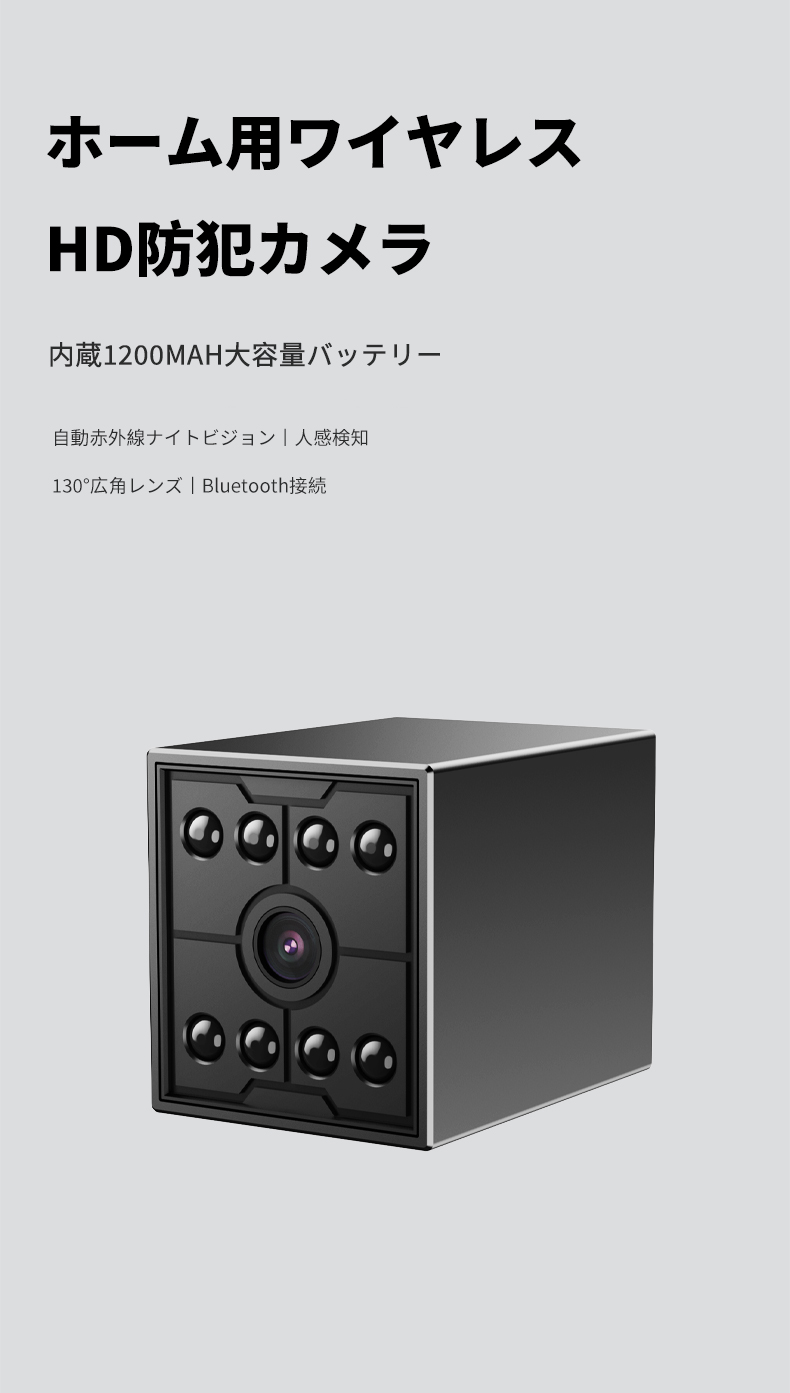 防犯カメラプロジェクター 小型 4K 対応 オートフォーカス 自動台形