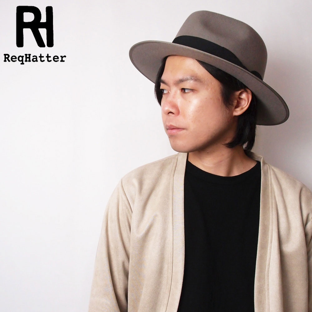 帽子 ハット メンズ レディース ReqHatter レックハッタ? ミドルブリム 2トーン フェルト中折ハット RH106 | ReqHatter | 02