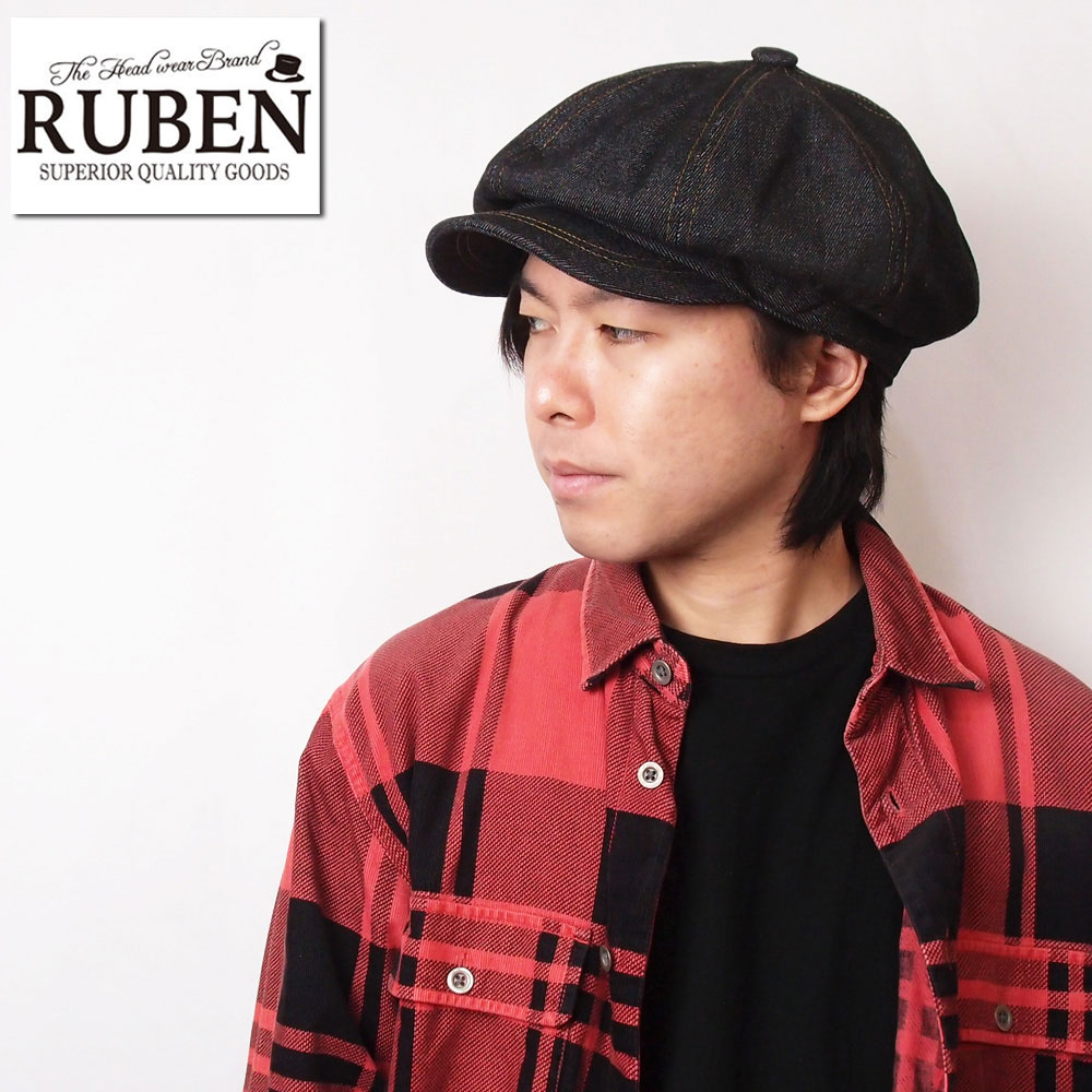 帽子 キャスケット メンズ レディース RUBEN ルーベン デニム