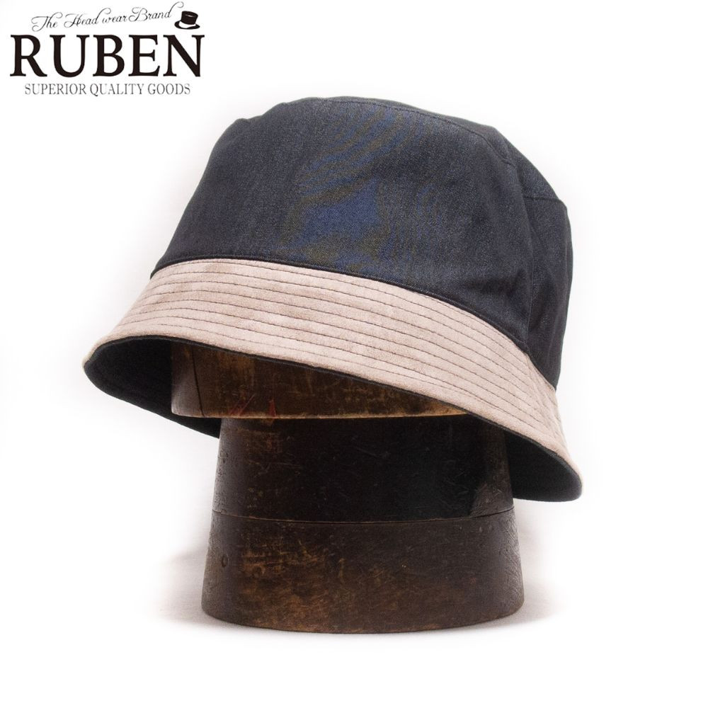 帽子 ハット メンズ レディース RUBEN ルーベン エコスエード デニムコンビバケットハット RUS2258 | Ruben | 02