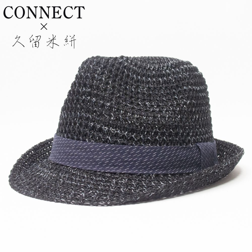 帽子 ハット メンズ レディース CONNECT×久留米絣 サーモ中折れハット TUG050 |  | 01