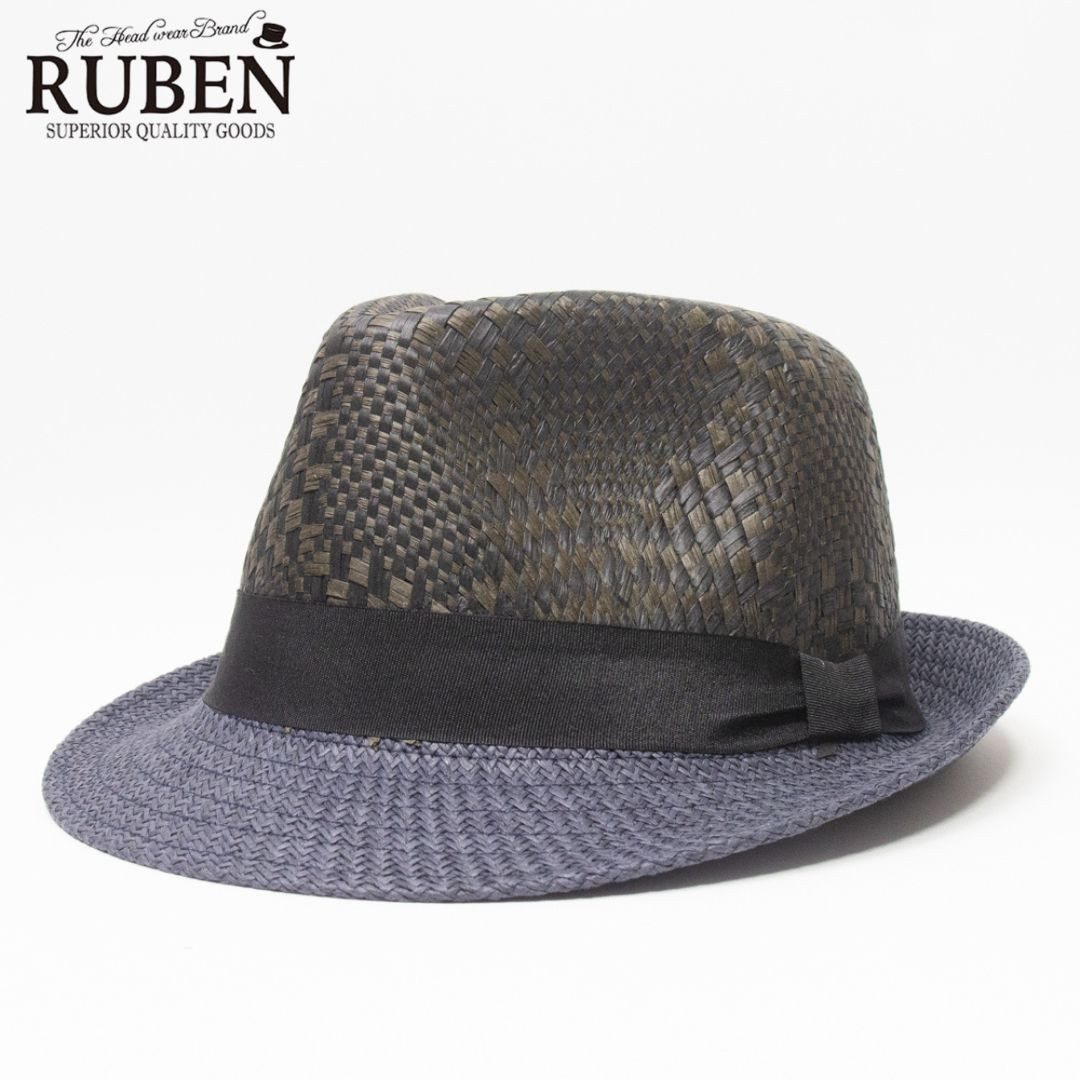 帽子 ハット メンズ レディース RUBEN ルーベン 2トーン ペーパー中折れハット RUS1357 | Ruben | 01