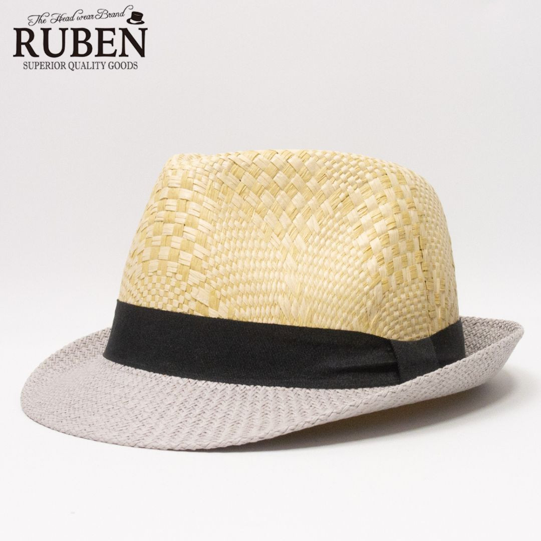 帽子 ハット メンズ レディース RUBEN ルーベン 2トーン ペーパー中折れハット RUS1357 | Ruben | 02