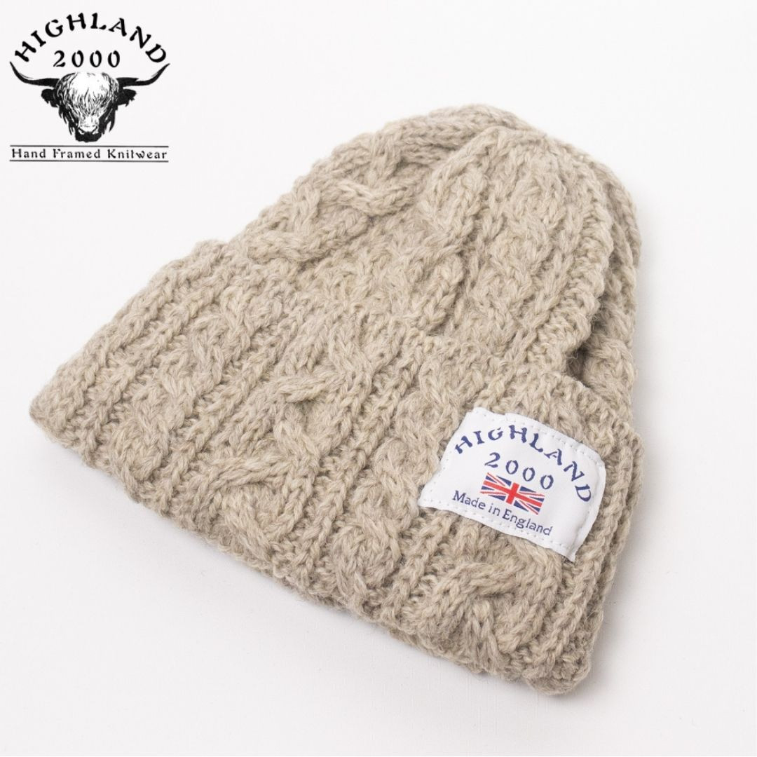 帽子 ニット帽 メンズ レディース HIGHLAND2000 イギリス製 ウール ケーブルニット帽 IZZC5053 | HIGHLAND 2000 | 01