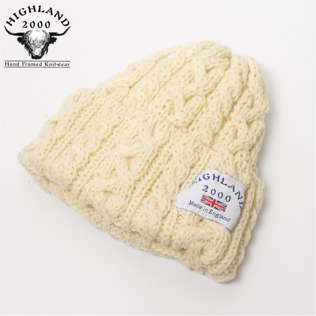 帽子 ニット帽 メンズ レディース HIGHLAND2000 イギリス製 ウール ケーブルニット帽 IZZC5053 | HIGHLAND 2000 | 02
