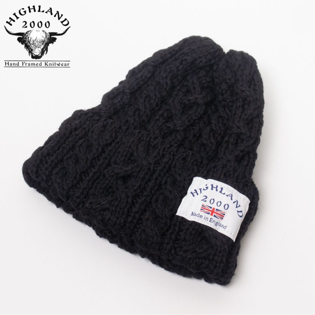 帽子 ニット帽 メンズ レディース HIGHLAND2000 イギリス製 ウール ケーブルニット帽 IZZC5053 | HIGHLAND 2000 | 03