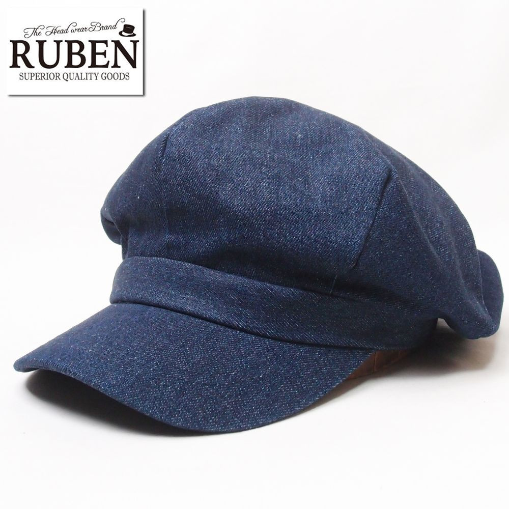 帽子 キャスケット メンズ レディース RUBEN ルーベン デニムビッグキャスケット RUS5006 | Ruben | 01